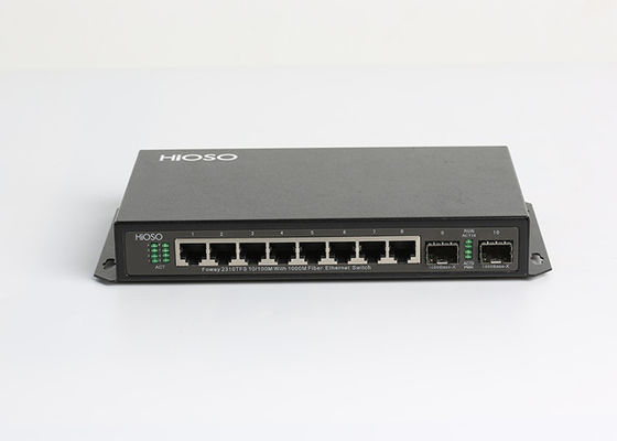 Стена HiOSO устанавливая переключатель локальных сетей гигабита 1490nm, переключатель SFP гигабита